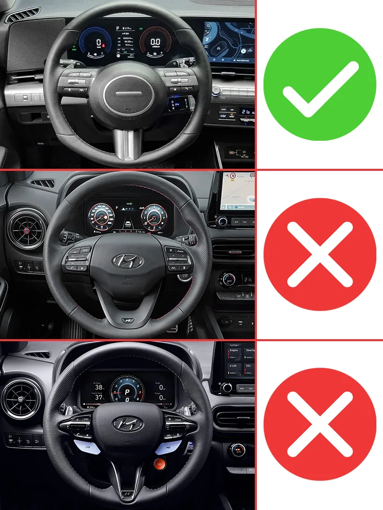 For Hyundai Kona SX2 2024 2025 N-line EV Electric HEV Hybrid Car Steering Wheel Paddle Shift DSG Extension Stickers Gear Styling