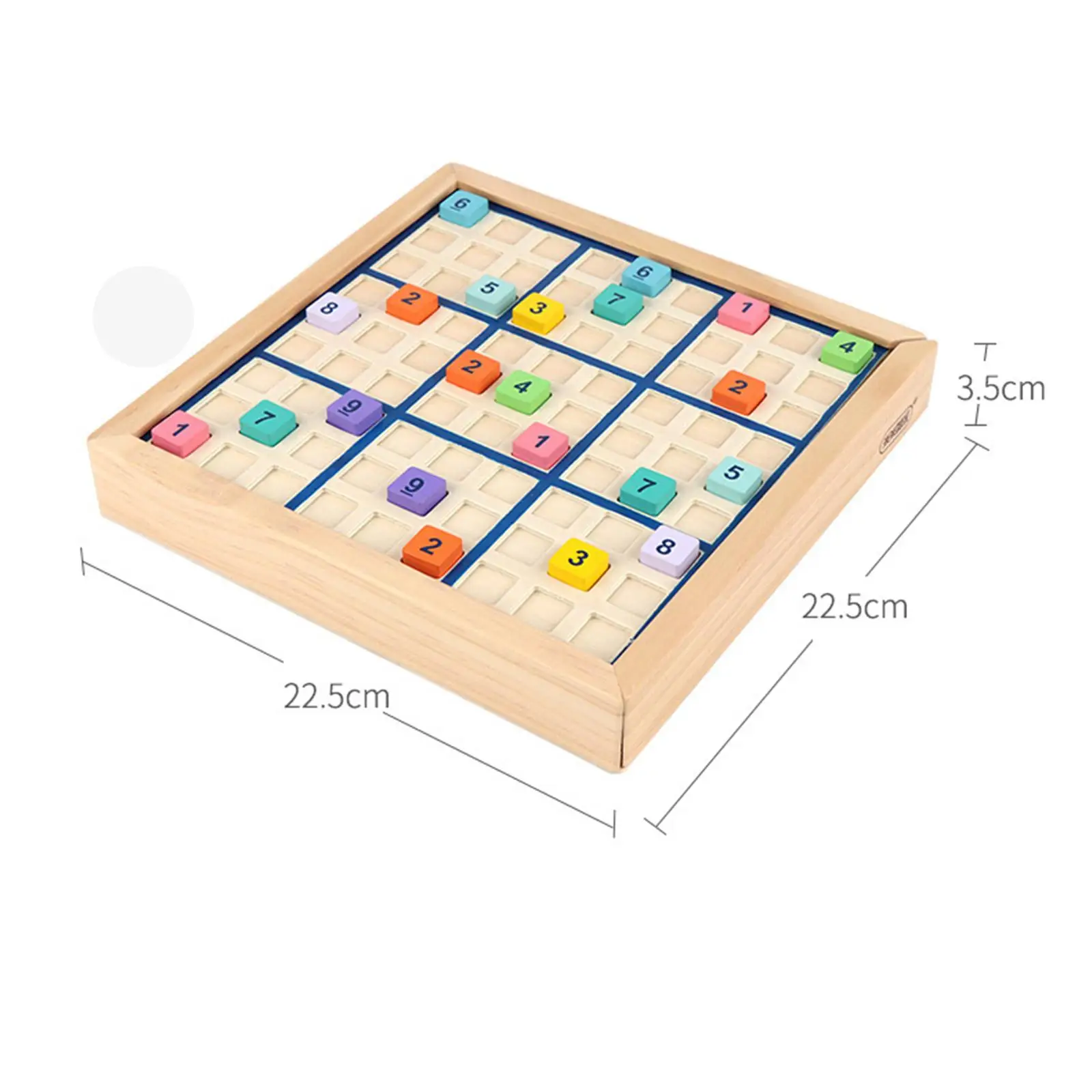 Holz Sudoku Puzzle Mathe Puzzles Farbsortierung Pädagogische Denkaufgabe Spielzeug