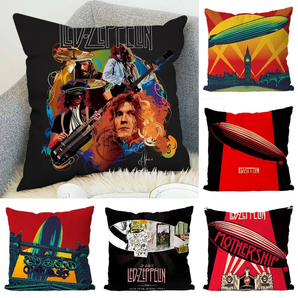 

Band Led Z-Zeppelin Pillow Case Luxury Double-sided For Car Pillows 45x45 Cushions Cover Home And Decoration Sofa Pillowcase 50x