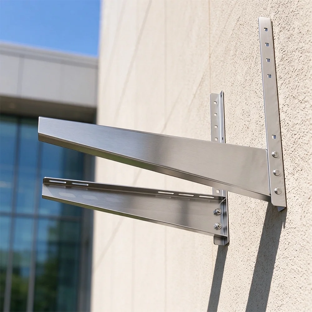 Stainless Steel for Air Conditioner Bracket Outdoor Wall Mount Support Stand For AC Unit Stable Triangular Frame Hardware
