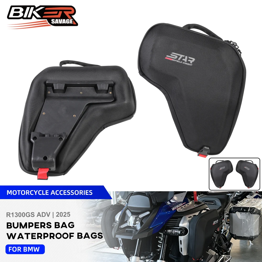 For BMW R1300GS ADV 2025 Motorcycle Bumpers Bag Waterproof 3L Side Frame Crash Bar Bag Tools Storage Bags Fit R1300 R ADV Parts