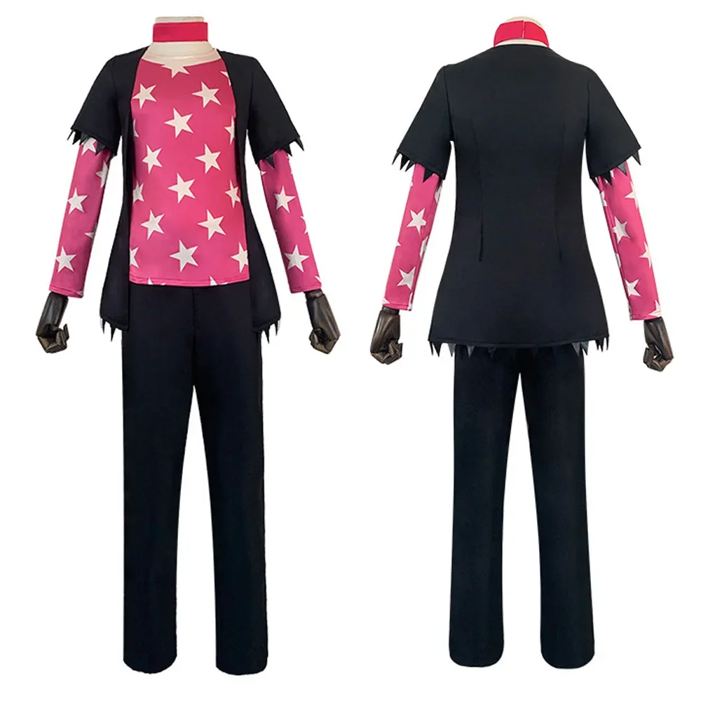 

Anime Helluva Boss Loonaa Cosplay Costume Coat Pants Pink Inner Garment Full Set Loonaa Role Play Uniform Suit Halloween Party