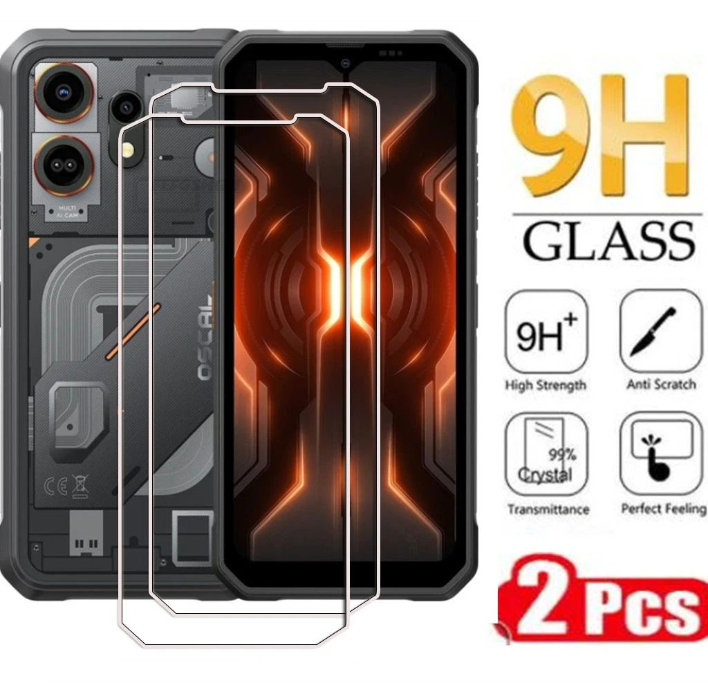 2PCS HD 9H Tempered Glass For Blackview Xplore 1 2 BL7000 Oscal Marine 2 3 Pilot 3 Tank 1 BV7300 BV8200 Screen Protective Film