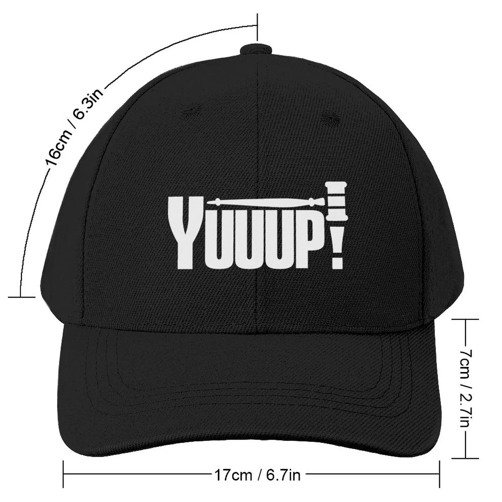 Yuuup! popular auctioneer storage saying with auction hammer Baseball Cap Icon Fishing cap Men Hats Women's