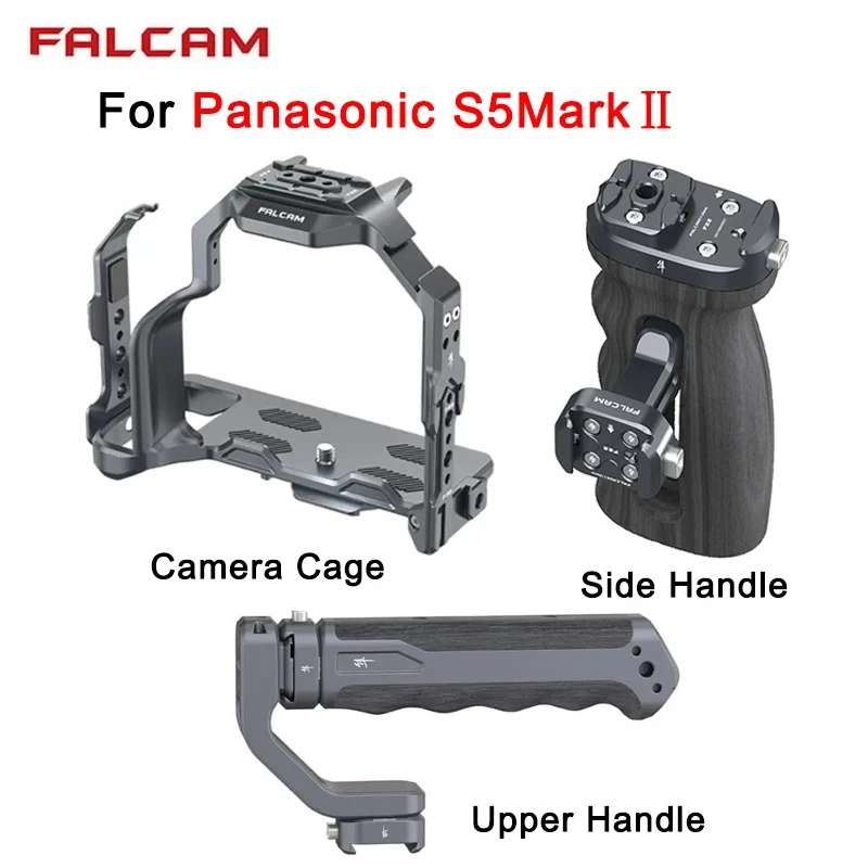 

Falcam F22/F38/F50 Camera Cage For Panasonic S5Mark Ⅱ Camera Quick Release System Cold Shoe 1/4 Screw For DSLR Camera Case 3401