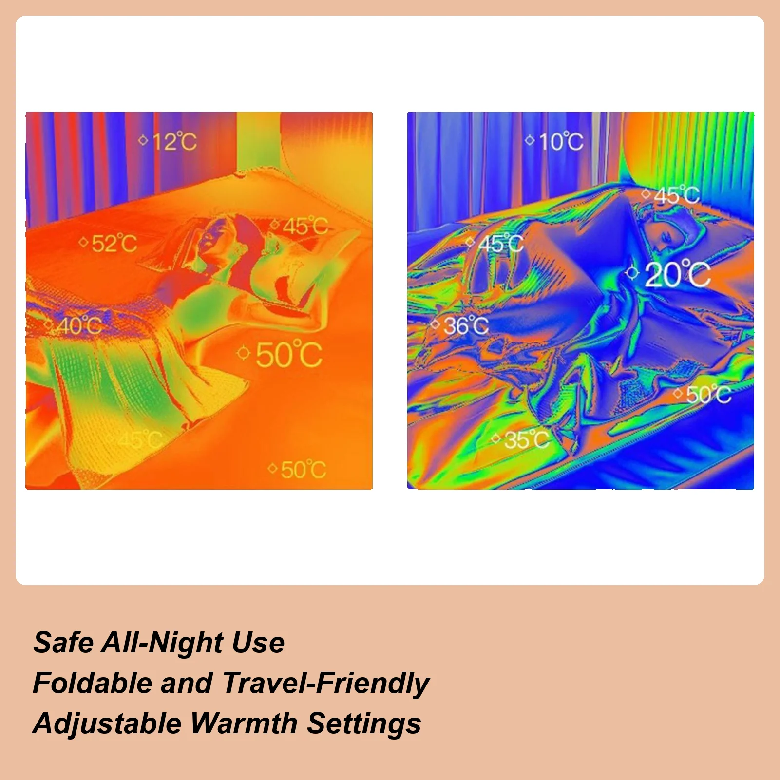 

Heated Mattress Pad Machine Washable Winter Warmer Heating Electric Mattress Pad For Home Dorm Apartment Travel Men Women Adults