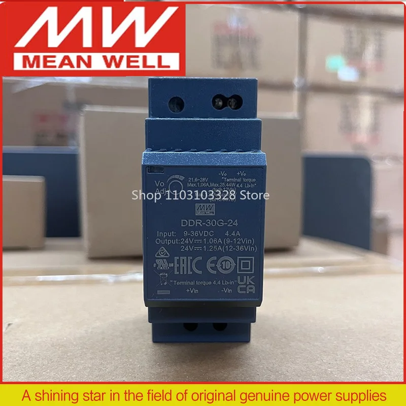 

MEAN WELL 30 Вт преобразователь постоянного тока в постоянный на DIN-рейку DDR-30G-5 DDR-30G-12 DDR-30G-15 DDR-30G-24 DDR-30L-5 DDR-30L-12 DDR-30L-15 DDR-30L