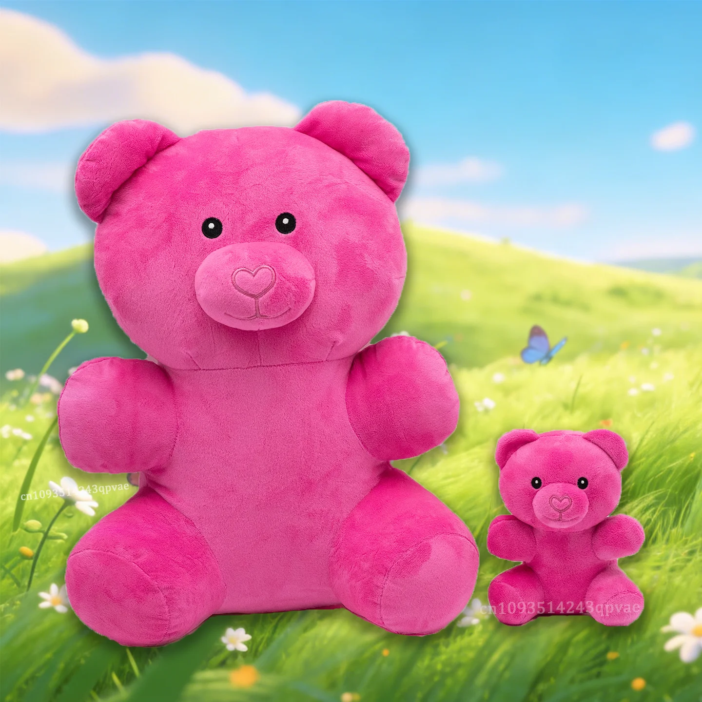 

2026 New Bear Plush Toys Cute Colorful Candies Bear Stuffed Doll Plushie Pillow Home Decor Children Birthday Gift