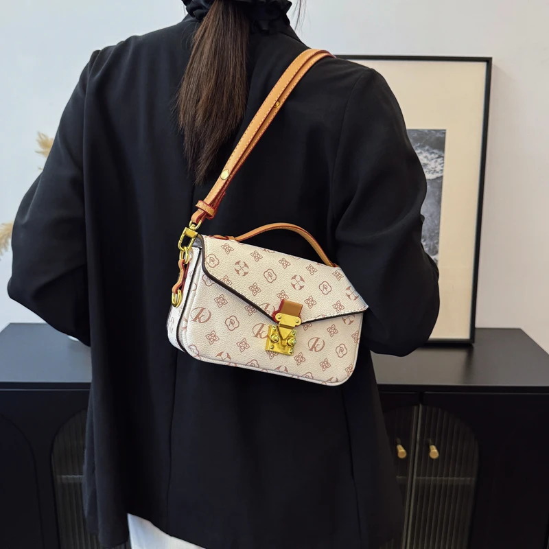 حقيبة كروس كلاسيكية مصممة للنساء حقائب كتف جلدية فاخرة للسيدات أنيقة للمكتب والسفر وإكسسوارات عصرية #6