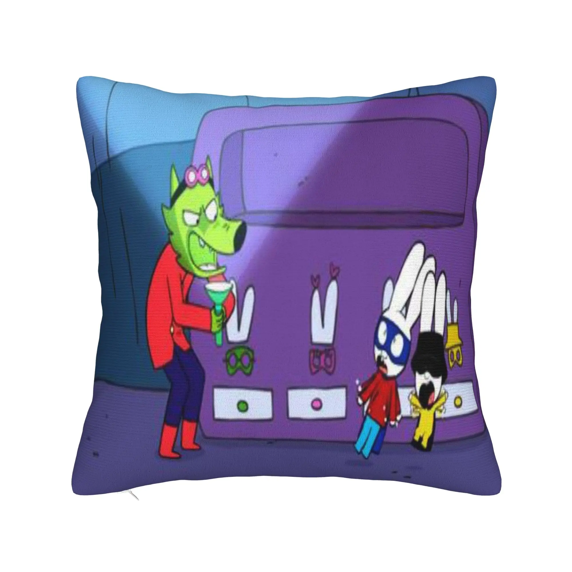 Bed Decorations Simon Super Rabbit Pillowcases Merch  Pillow Cover Square Multi-Size