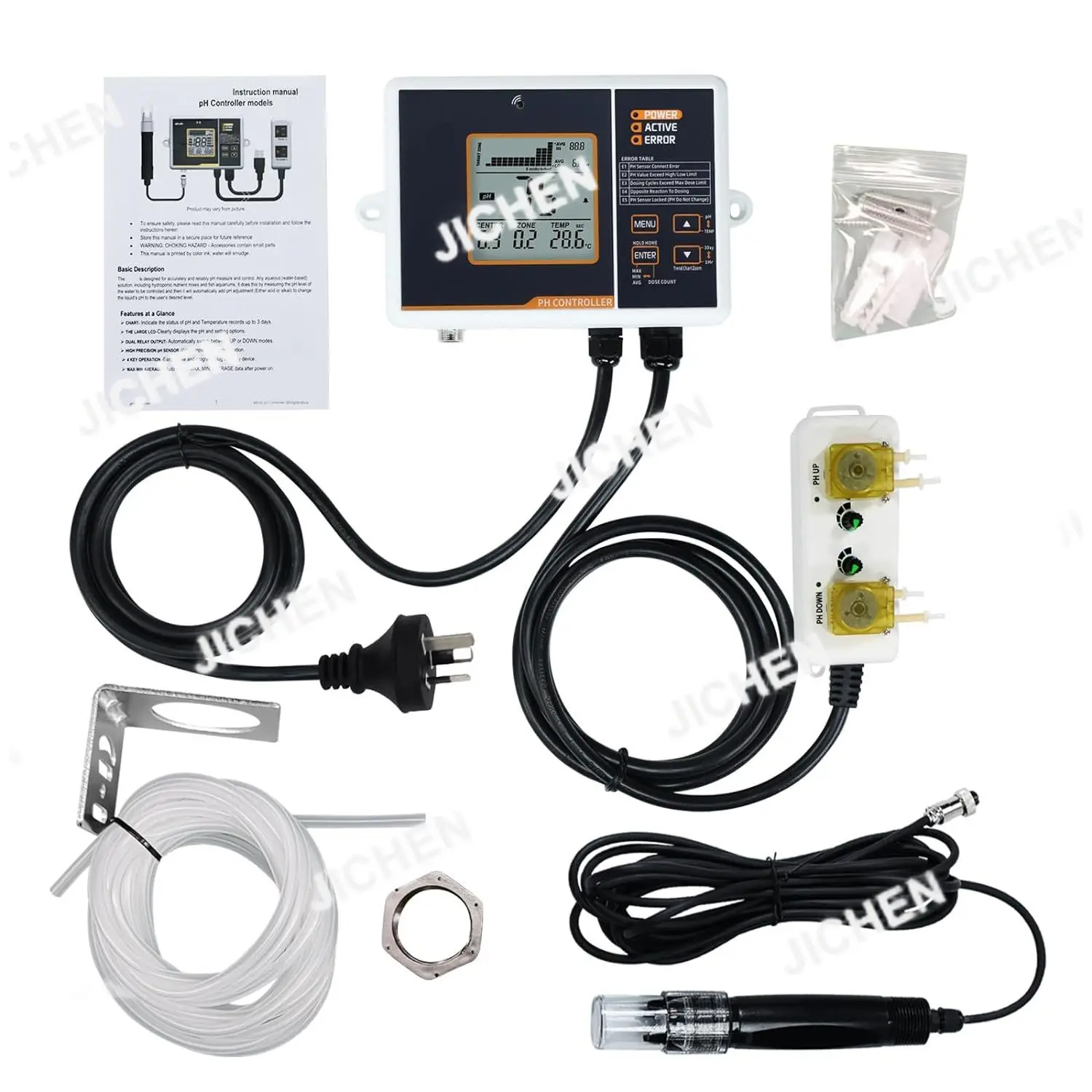 PHC-402 PH Контроллер автоматической регулировки Двойное реле PH-метр Монитор Детектор качества воды