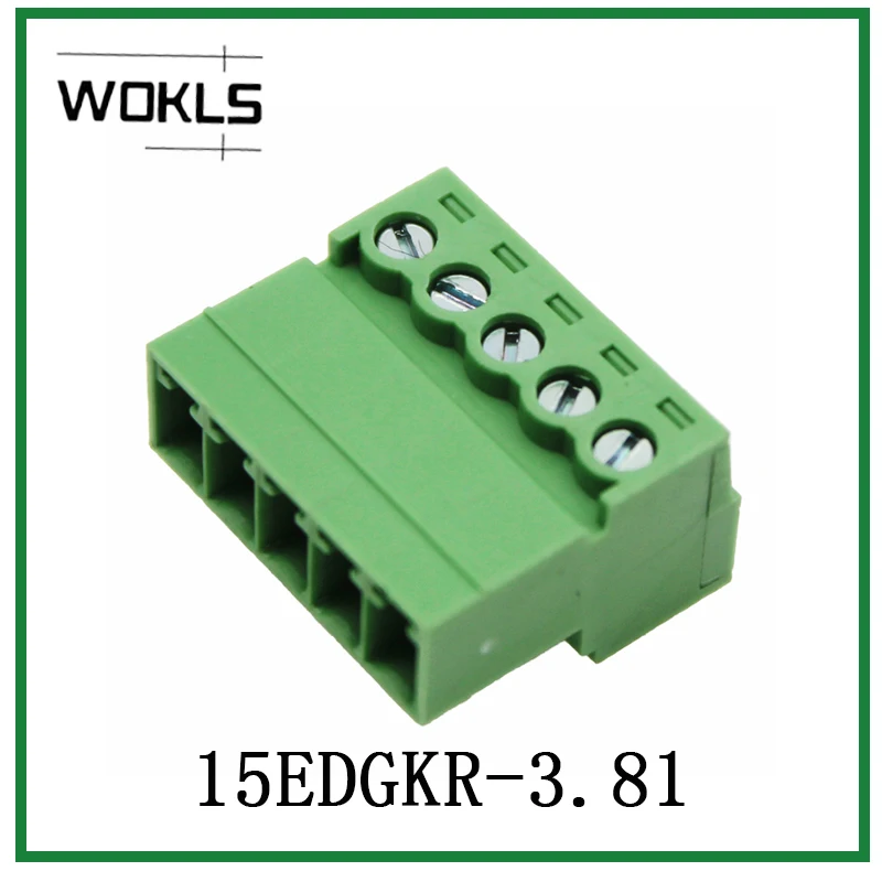 50PCS 15EDGKR 3.81 Solderless butt type terminal connector IMC1.5/ST  KF2EDGRK ECSH381V