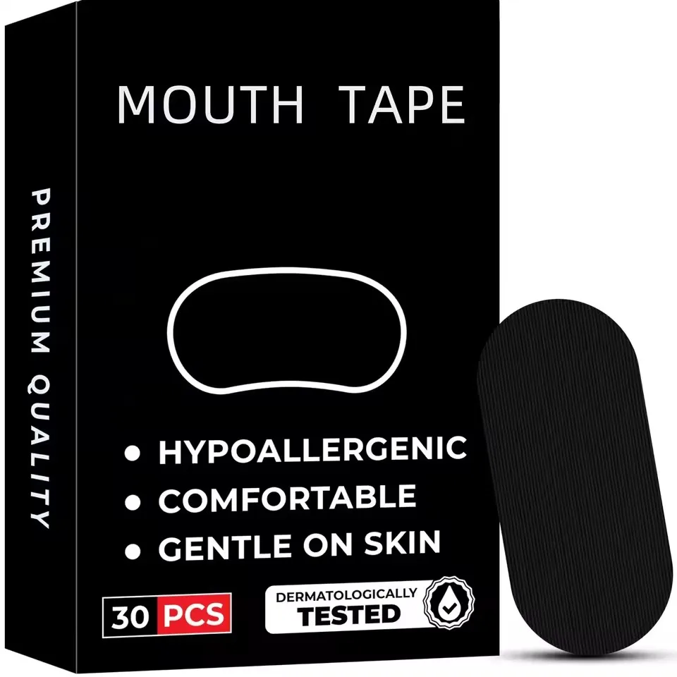 30Pcs Mouth Tape Sleeping Keep Mouth Close Prevent Snoring Gentle Sleep Strip for Home Travel Mouth Tape Mouth Tape for Sleeping