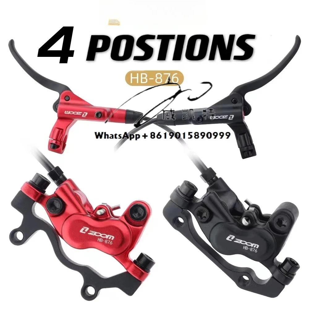 

HB-876 4 Pistons Bicycle Hydraulic Brake Mountain Bike Disc Brake Front 800mm/rear 1400mm Mtb Brakes Hydraulic Set