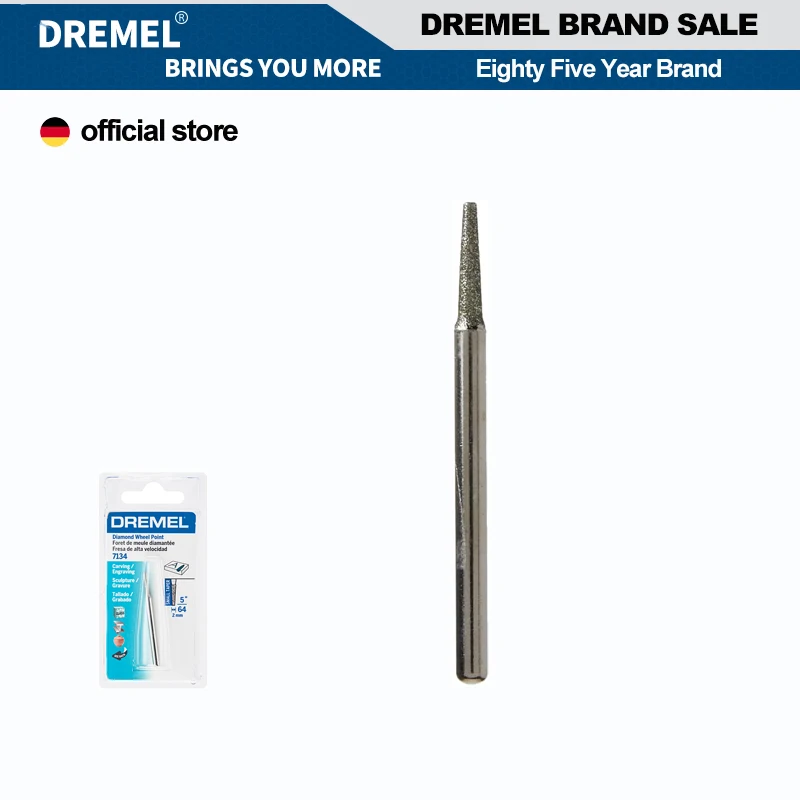 Imagem -06 - Dremel-original 7134 Diamond Wheel Points Gravação de Precisão Corte Carving Bit com 44 mm Bits