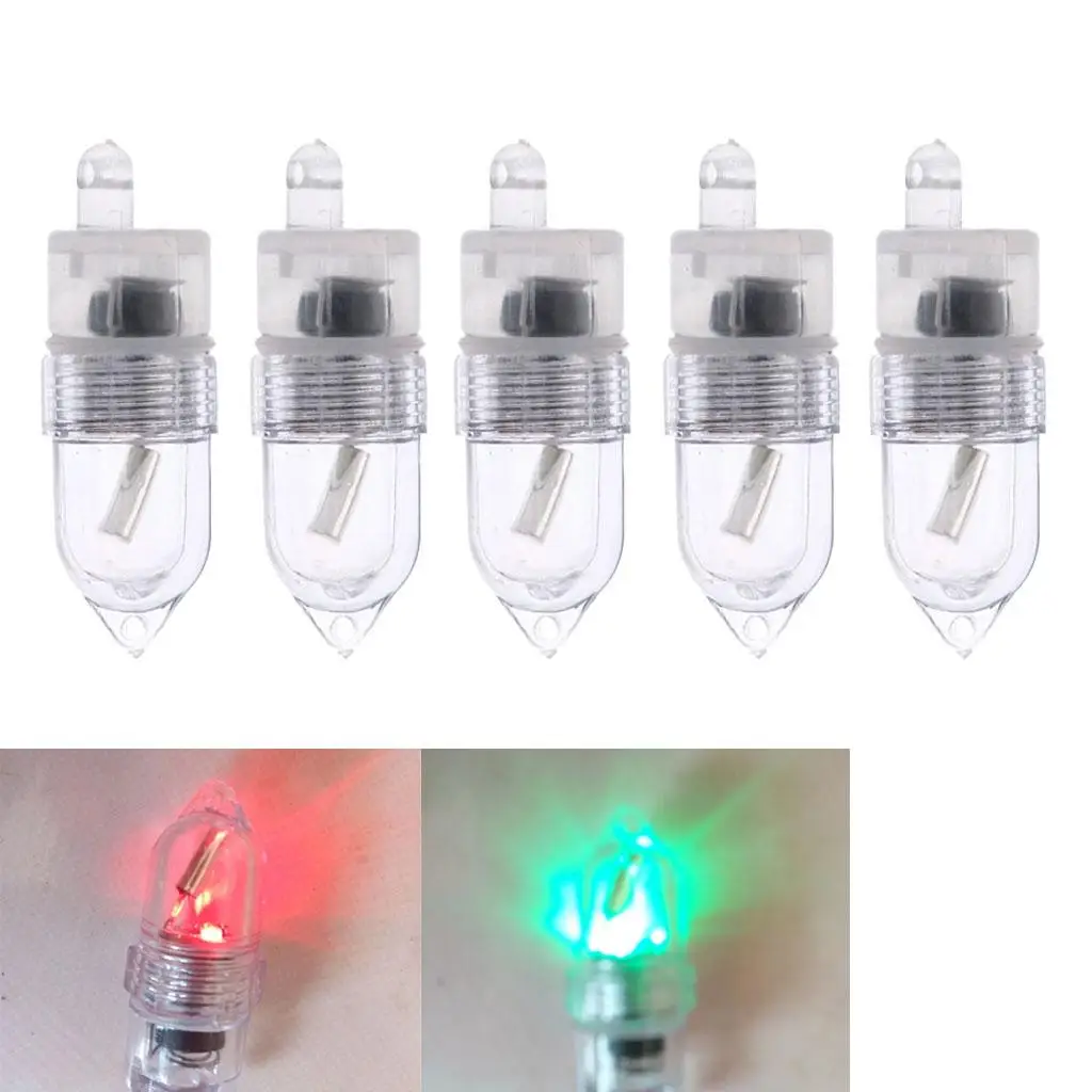 Set Of 5pcs LED Light Fluorescent Waterproof Night Fishing Tackle Durable