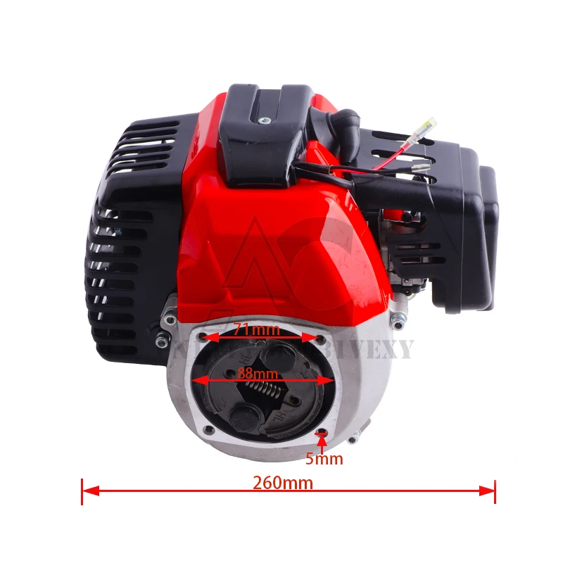 49cc Engine With Gearbox For 2 Stroke Mini Dirt bike Pocket Bike Mini Atv Parts