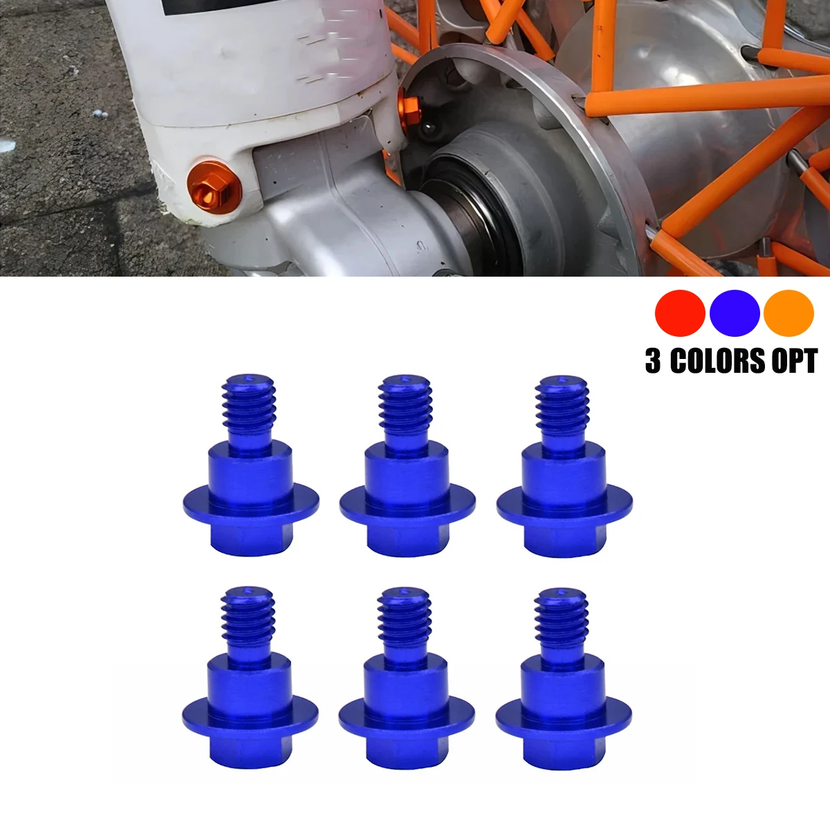 M6*12 Motorcycle Front Fork Guard Bolt Screw For KTM EXC EXCF SX SXF XC XCF XCW XCFW 125 150 250 300 350 400 450 500 530
