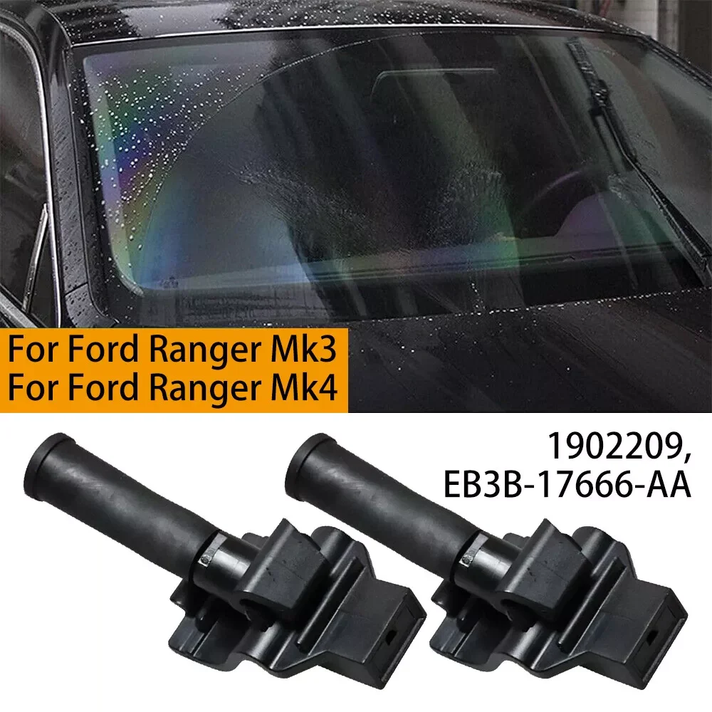 2PCS Front Windscreen Washer Jet Kit For Ford Ranger Mk4 TKE 2015 ONWARDS 1902209 Car Windscreen Wiper Replacement Parts