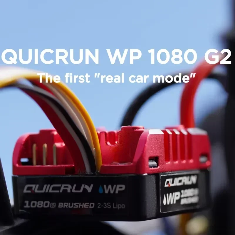 Hobbywing QuicRun WP1080 G2 80A نحى ESC لترقية الزاحف بمقياس 1 10 1 8 متوافق مع محركات 540 550 775