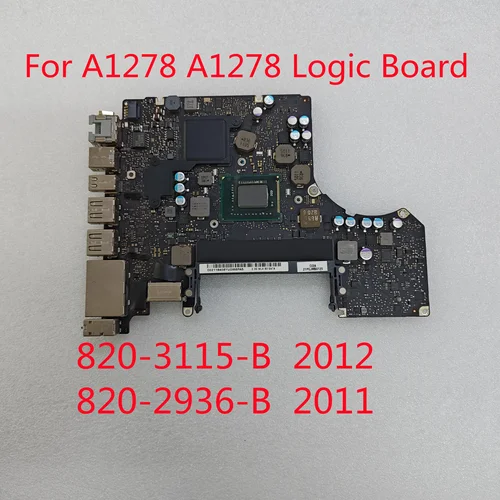 Placa base Original A1278 para Macbook Pro 13 ""placa lógica A1278 i5 i7 2011 2012 año EMC 2419 EMC 2554 820-2936-B 820-3115-B