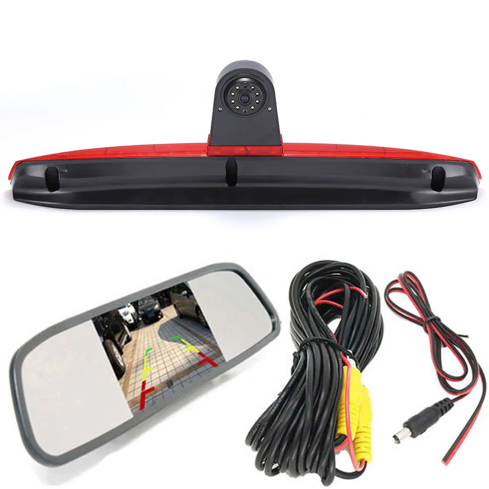 

car reverse camera +4.3"Mirror for Mercedes Benz Vito 639 2019 W447 109 111 114 2 two double door
