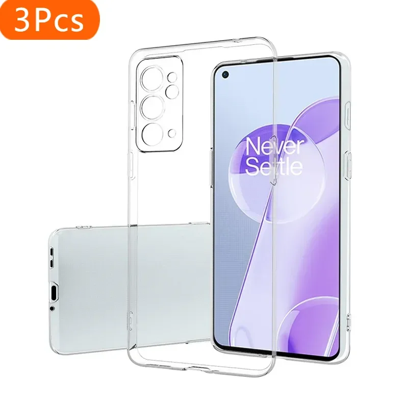 3Pcs For OnePlus 9RT Case Simple Slim Soft TPU Transaprent Clear Phone Case For One Plus 9RT 5G Cover