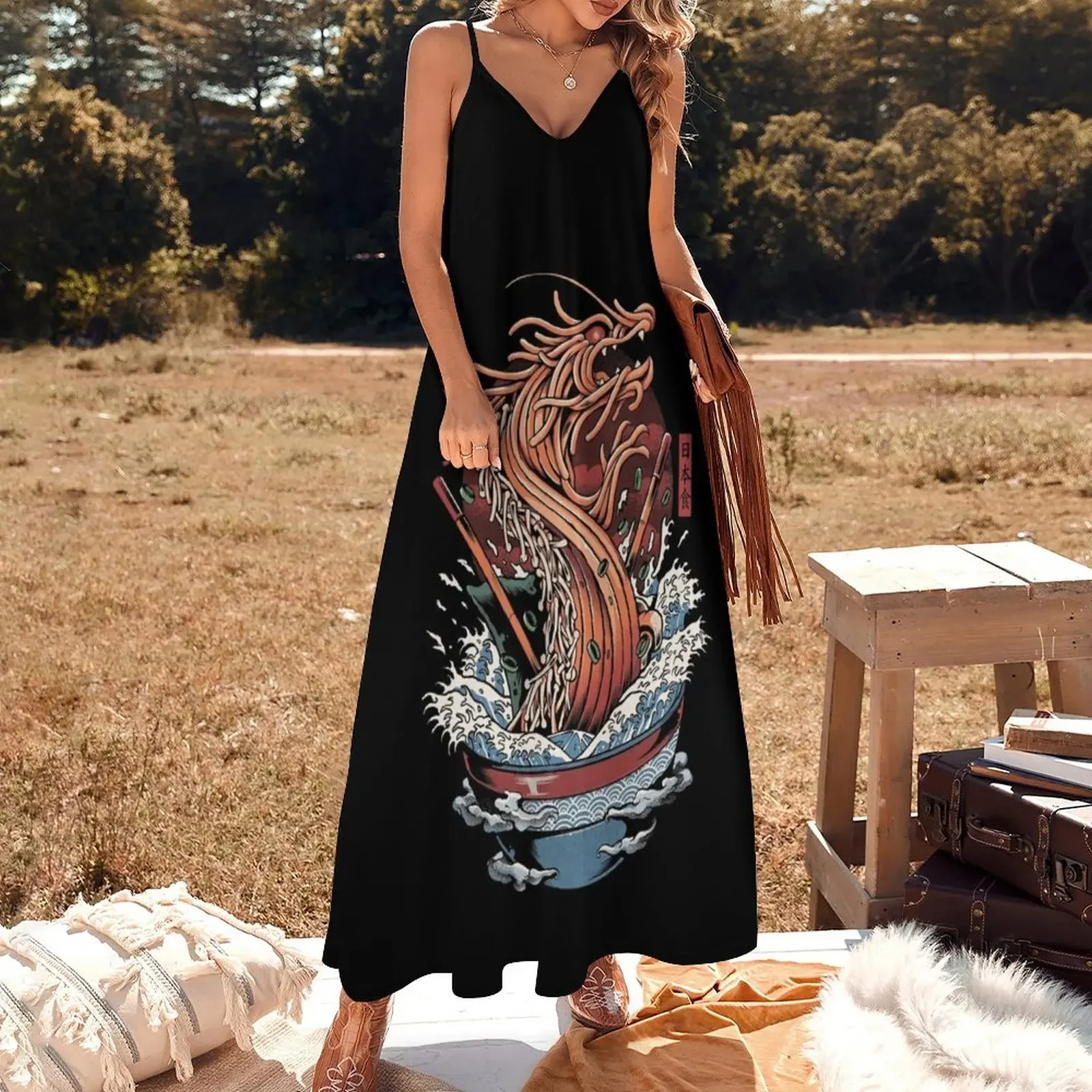 Ramen Dragon Sleeveless Dress dresses for official occasions birthday dress