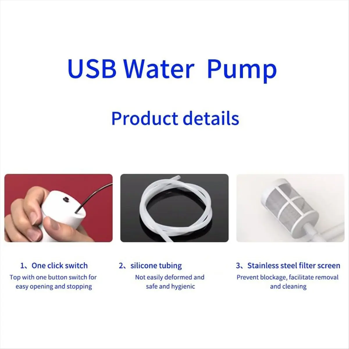 A78I Portable USB Electric Auto Siphon Self Priming Pump for Bottling Home Brew Wine,Beer,Beverages and Kombucha,DC 5v