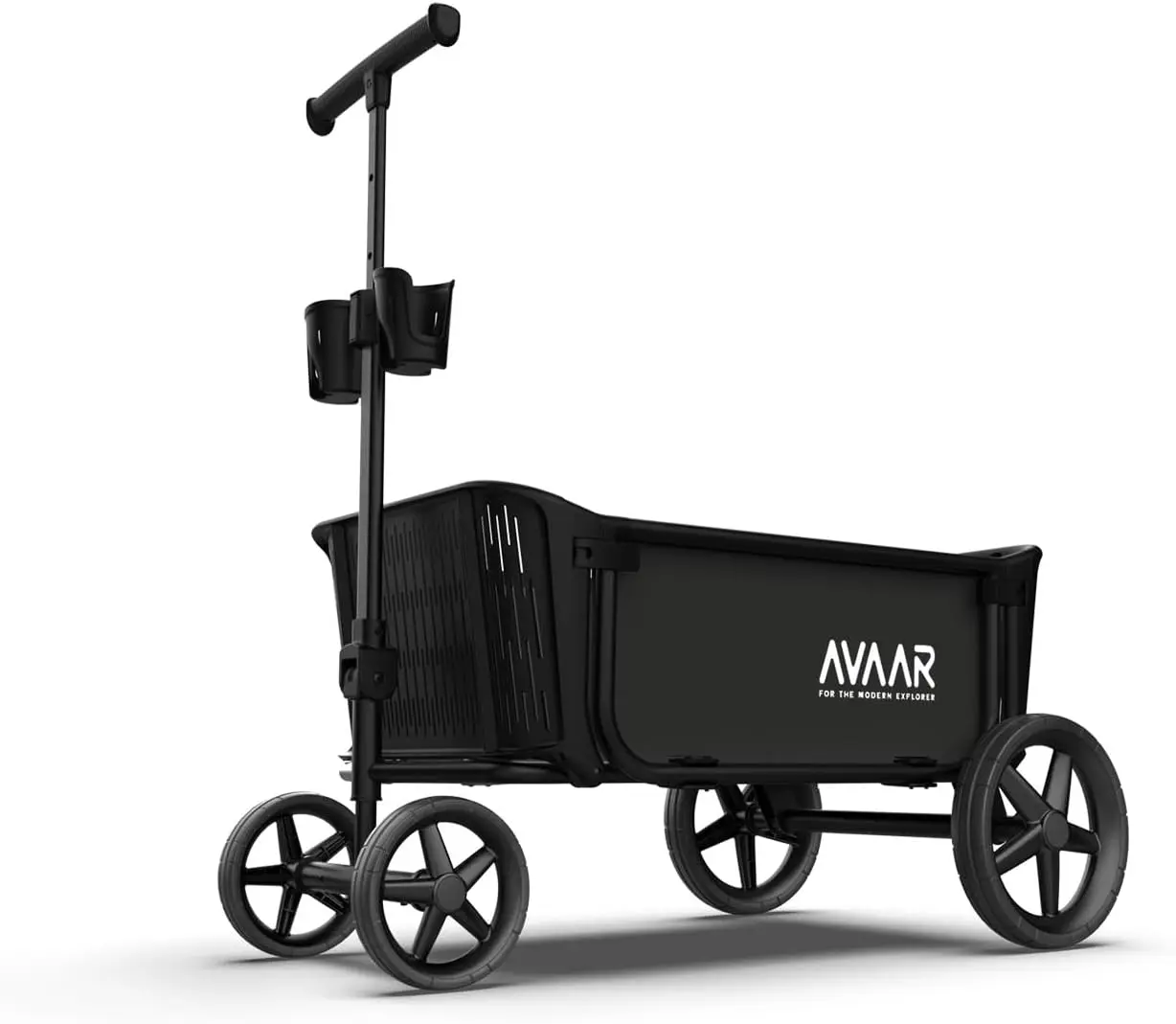 

Foldable Wagon Cart, Utility Cart, Large Camping Wagon with 400lbs Weight Capacity, Big All Terrain Wheels, Heavy Duty, for Camp