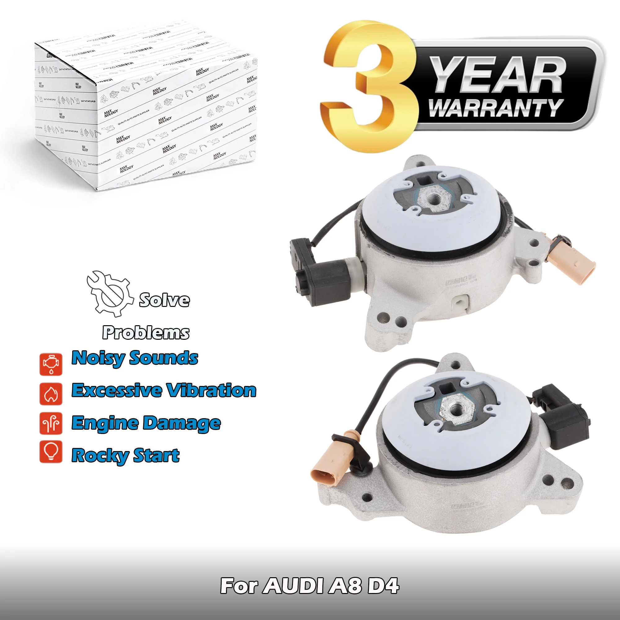 

Left and Right Transmission Gearbox Mounts 4H0399151AT,4H0399152AT For AUDI A8 D4 4.0/4.2/6.3