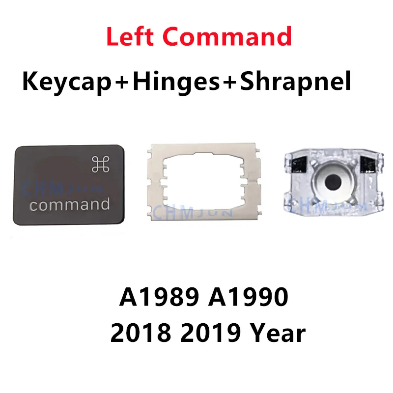Replacement Individual A1990 A1989 Left Command KeyCap Hinges Shrapnel for MacBook Pro Model Keyboard to Replace