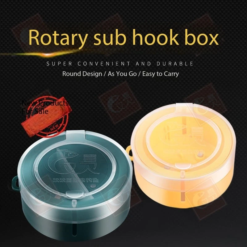 

New Ship Sea Fishing Rotating Hook Box, Rock Raft Lure Tied Hook, Large Capacity Sub Line Storage Device Gear Accessories