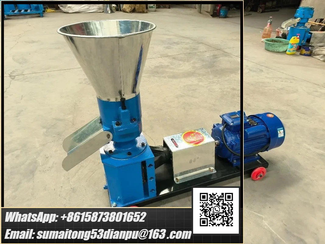 Electric Feed Wood Pellet Machine Animal Feed Pelletizer for Chicken Cow Horse Farming