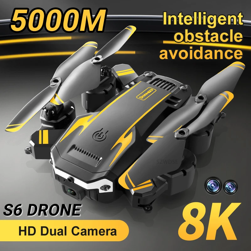

2025 NEW S6 Drone 5000M 8K 5G Professional Aerial Photography HD Wifi FPV Avoiding Flow Obstacles Four Rotors Helicopter