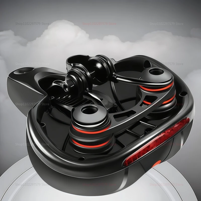 مقعد الدراجة الجبلية بتصميم واسع وسميك، سرج مريح لركوب الدراجات لتخفيف الآلام، كرة تخميد طويلة للتنقل #4