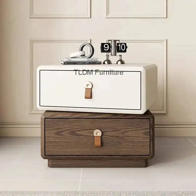 Simple Table Mesa Drawer Aesthetic Nordic Trend Bedside Italian Drawers Aesthetic Luxury Night Table De Noche Home Furniture