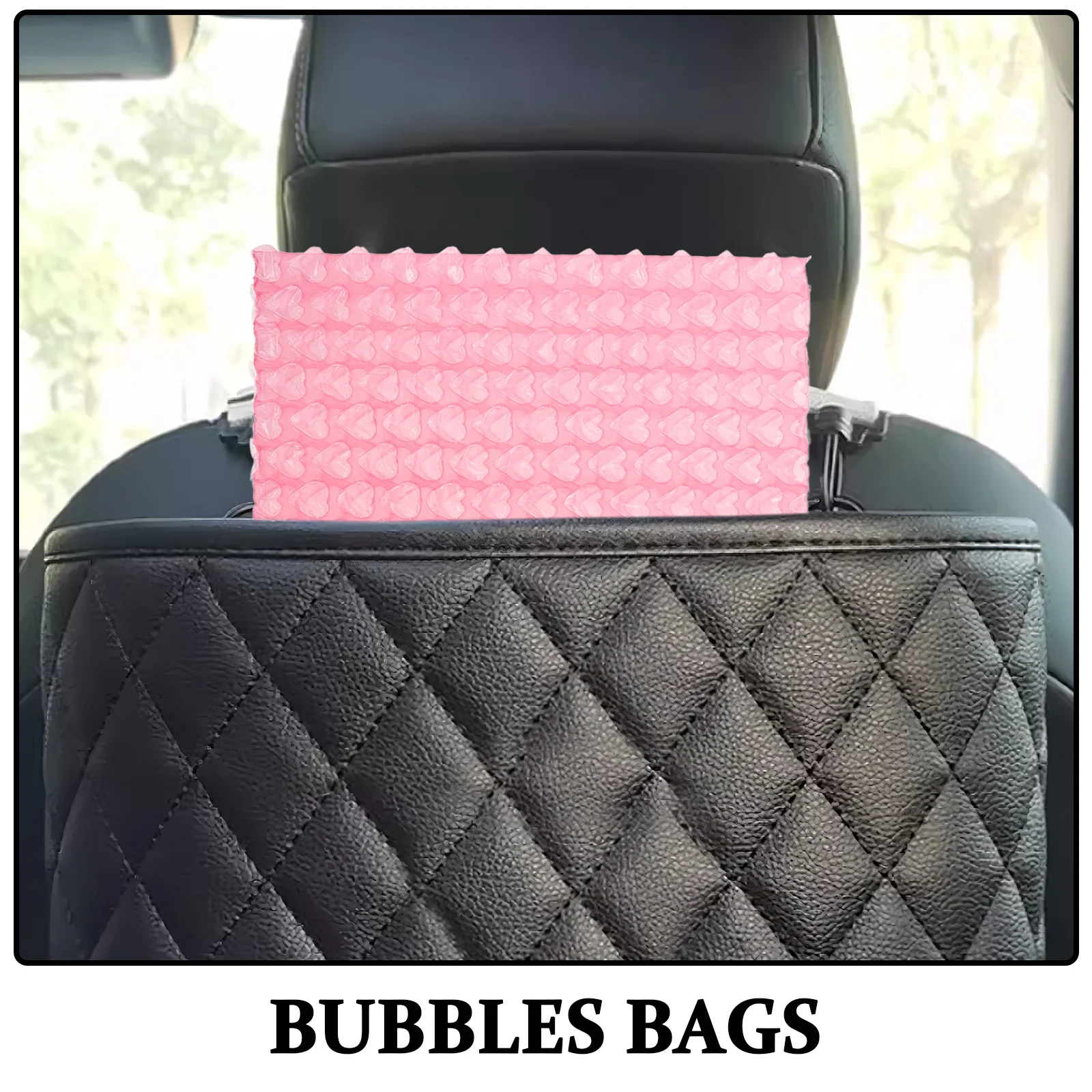 20Pcs Heart Shaped Bubbles Mailers Durable Storage Solution for Cards Presents Car Clutter Free Organization Small Business