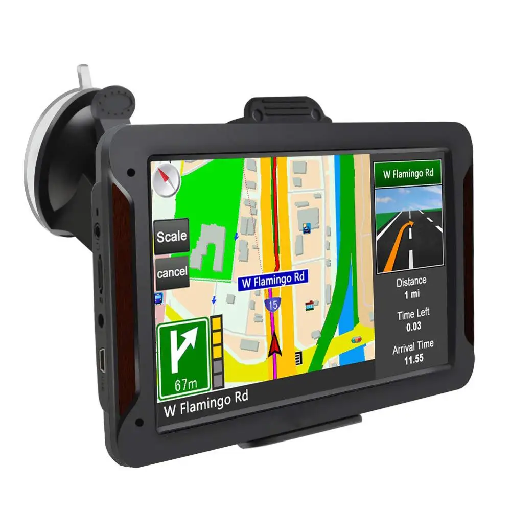 GPS Navigation for Car 7 Inch Vehicle    System 8G Memory Portable Truck Navigator Touch Screen Maps Free