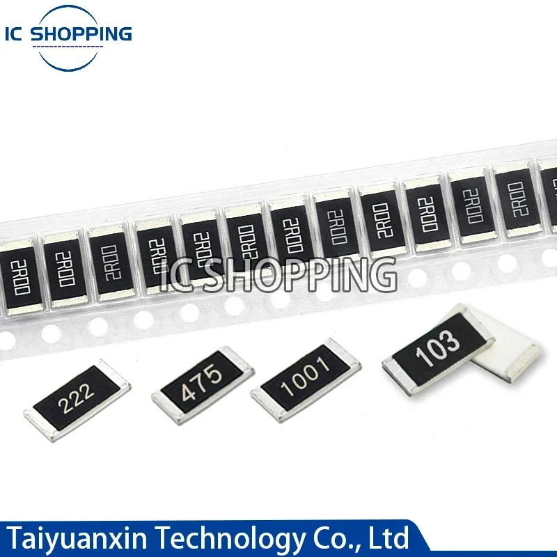 

500pcs 2512 1% 1W SMD Chip Resistor resistors 0-10M 0 10 22 100 220 470 ohm 0 10 100 220 470 1K 2.2K 4.7K 10K 100K 470K 1M 10M