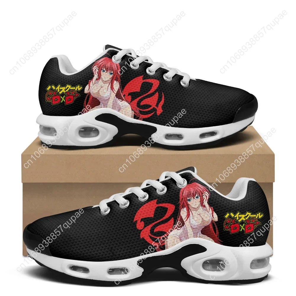 High School DxD Rias Gremory Air Cushion Sport Sneakers Anime Shoes Men Women Teenager Comfortable Footwear Custom Mesh Sneaker