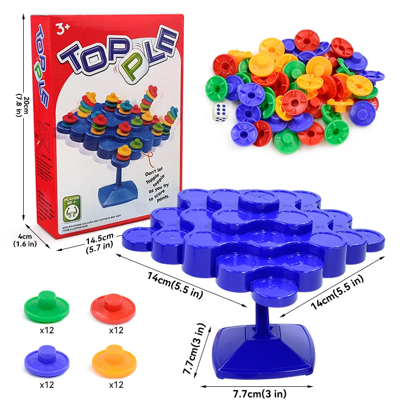  Balance Tree Toys Educational Parent-child Interaction Tabletop Game Toy Stacking Building Blocks Montessori Balancing Board