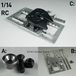1/14 Scaleclub RC Truck Movable Fifth Wheel Coupler Kingpin For Tamiya 1/14 RC Tractor Truck 770S Actros TGX Parts Accessories