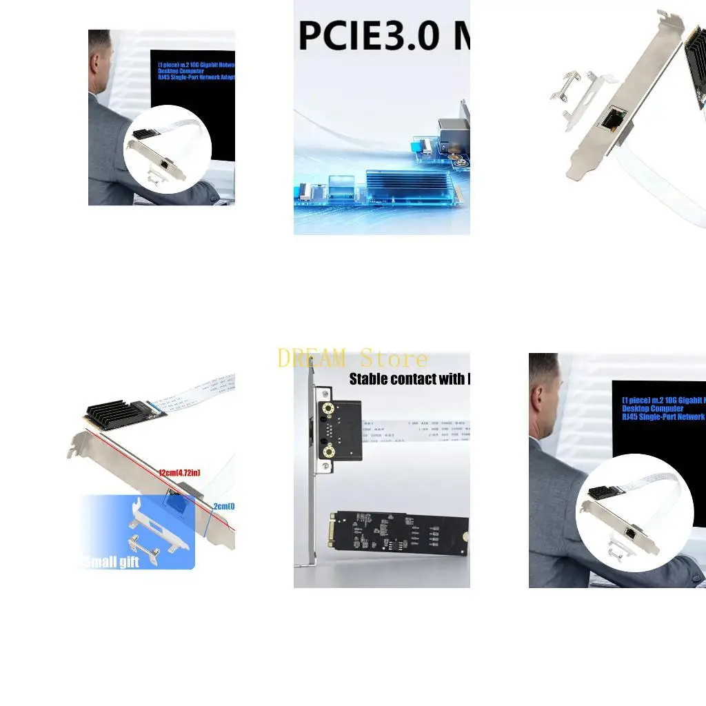 Single Port M.2 to RJ45 Card for Desktop Cable Connection Access Best Sale