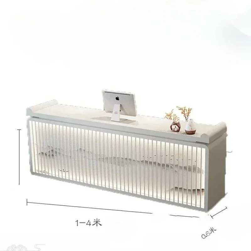 تخزين صالون التجميل يساعد على متاجر الأثاث المكتبي، عدادات معهد تصفيف الشعر، متجر صغير، مكتب Escritorio، الاستقبال