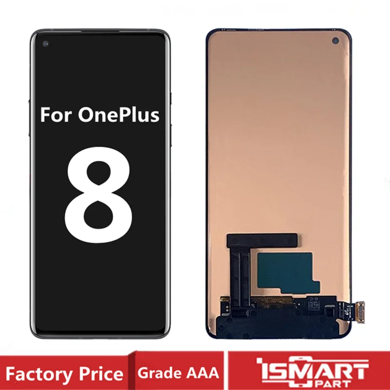 

For OnePlus 8 LCD Display Touch Screen Digitizer Assembly AMOLED For 1+ 8 Display Screen Replacement 6.55"