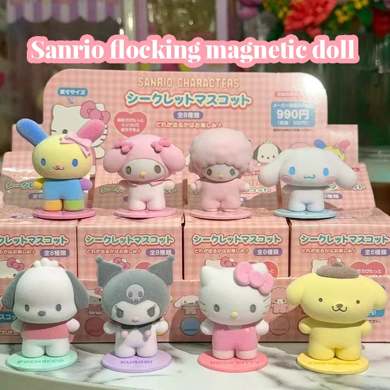 

Six Styles Hello Kitty Desktop Figurine Sanrio Plush Magnetic Figurine Decorative Doll Doll Family Toy Girl Birthday Present