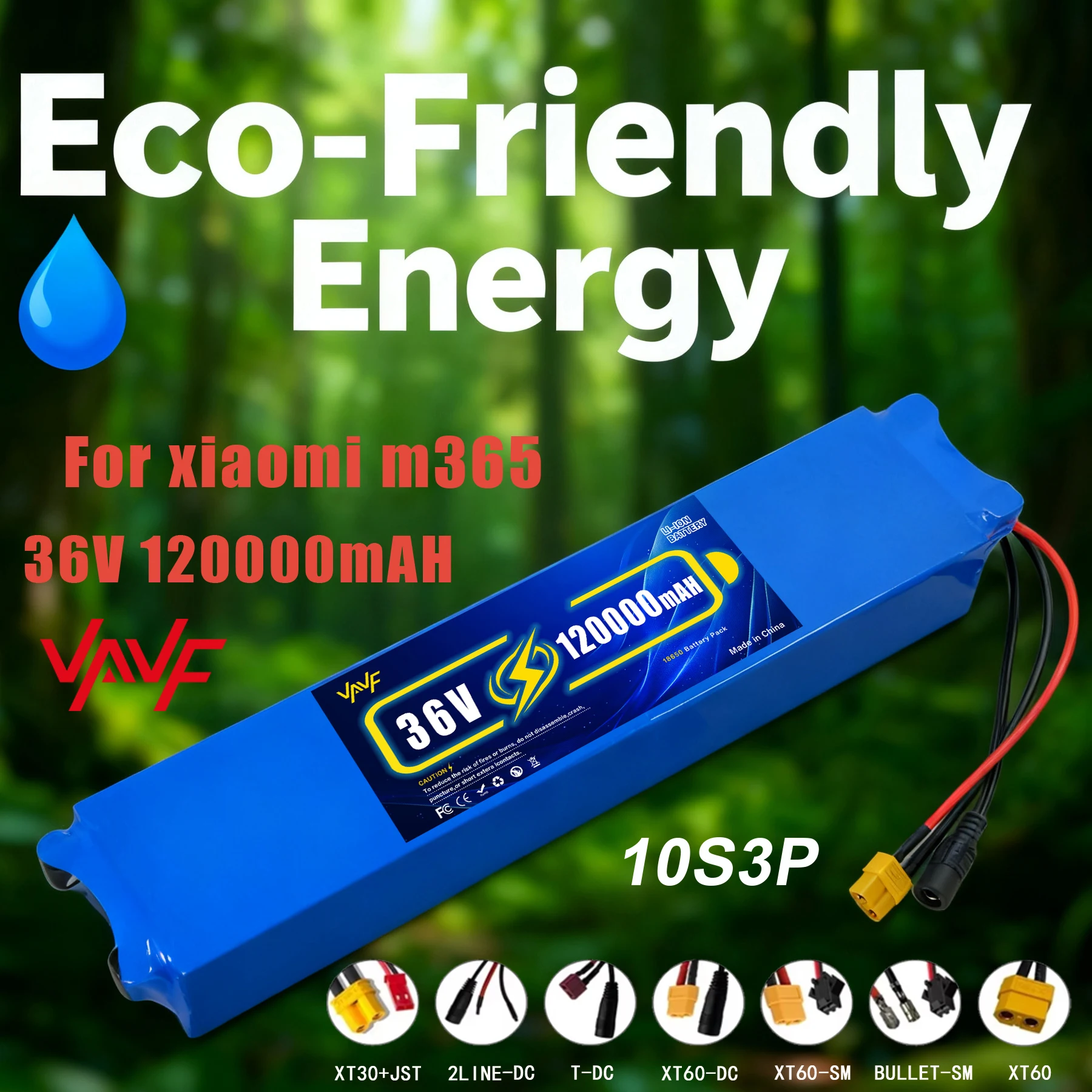 

10S3P 36 В 120 Ач 18650 литиевая аккумуляторная батарея мощностью 1000 Вт Модифицированный велосипедный электросамокат с BMS