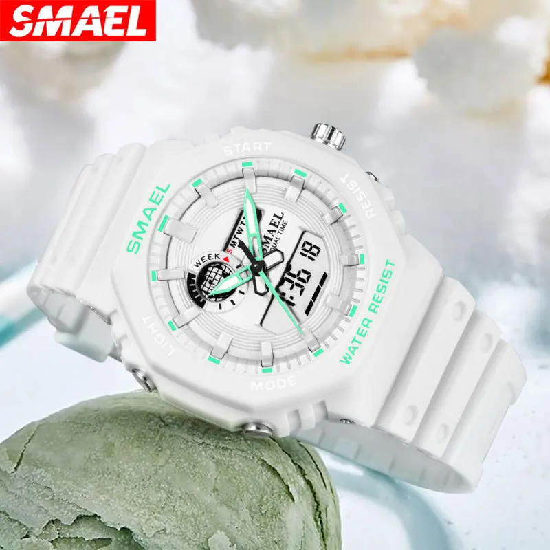 Smael 8037 Electronic Watch Female Student Good-looking Candy Color Waterproof Multifunctional Electronic Watch