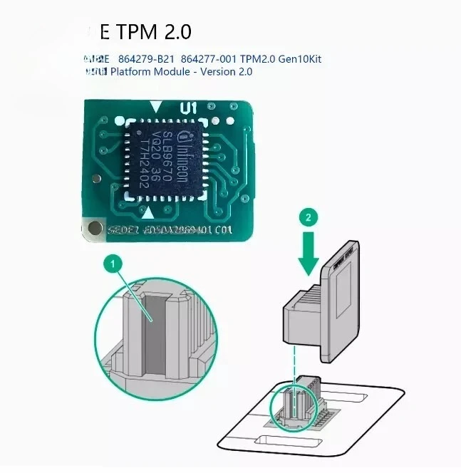 For   Trusted Platform Module (TPM) 2.0 for Gen10 Server 864279-B21 864277-001